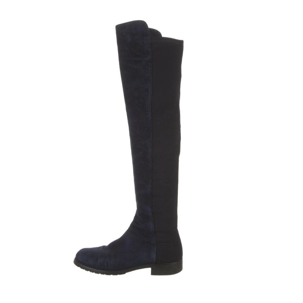 Stuart Weitzman Suede Classic Over the Knee Boots Navy Blue Size 5 EU 35
